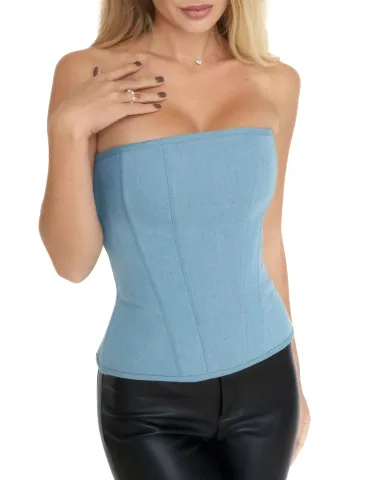 Корсет джинсовый женский