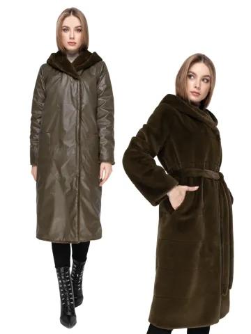 Шуба женская эко-мех